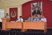 Вохӯрии аъзоёни “Шӯрои ҷавонон”-и Академияи ВКД бо хонандагони муассисаҳои таълимии шаҳри Душанбе