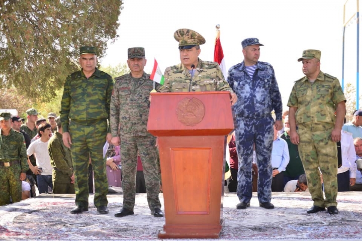 Принятие присяги курсантами Академии МВД Республики Таджикистан